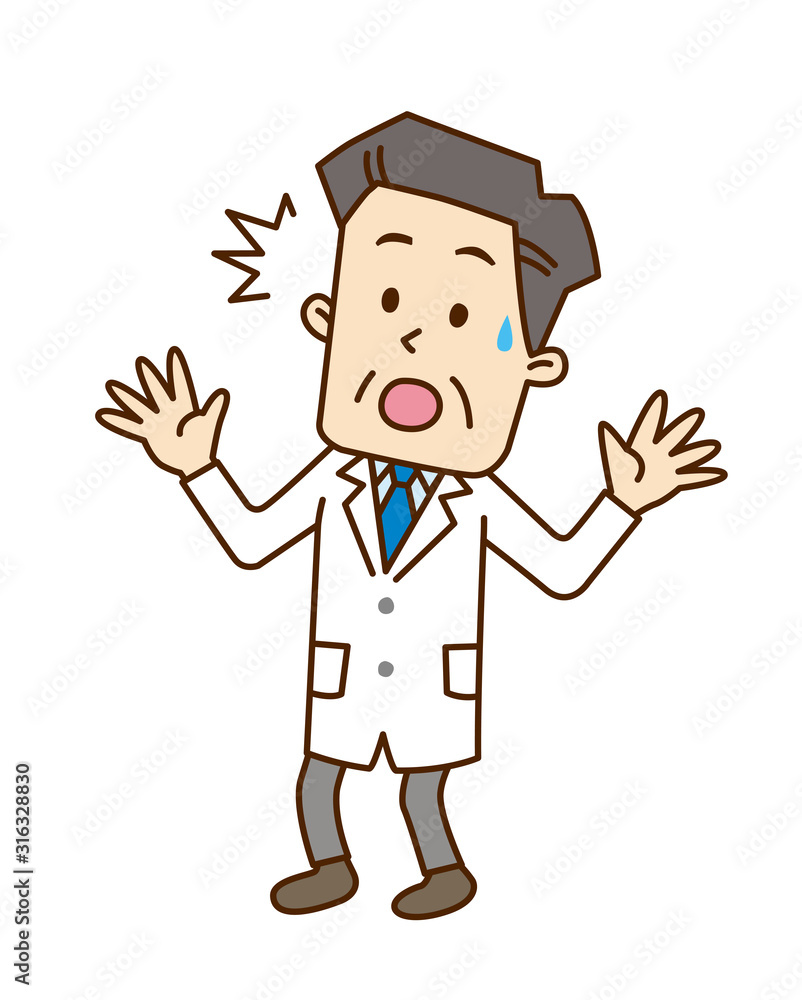 Obraz premium 01_04_中年男性_驚く