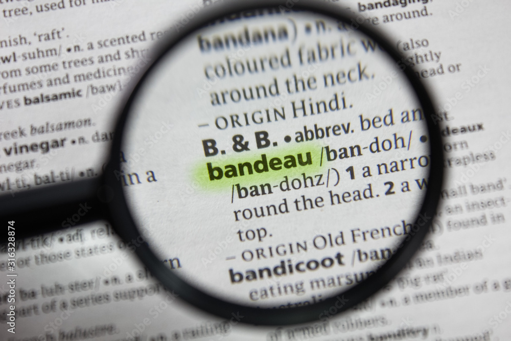 The word or phrase bandeau in a dictionary. The word or phrase bandeau in a dictionary.