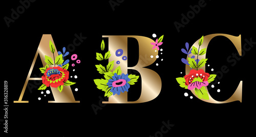 ABC Flower Letters