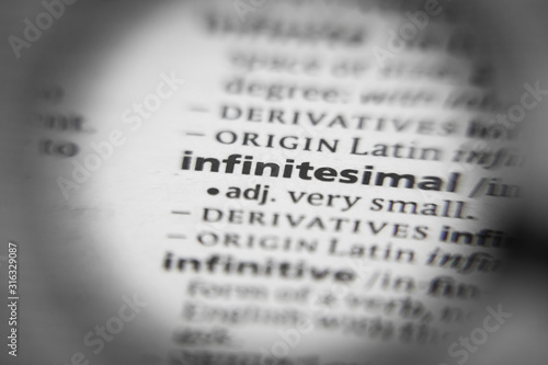 Word or phrase infinitesimal in a dictionary.