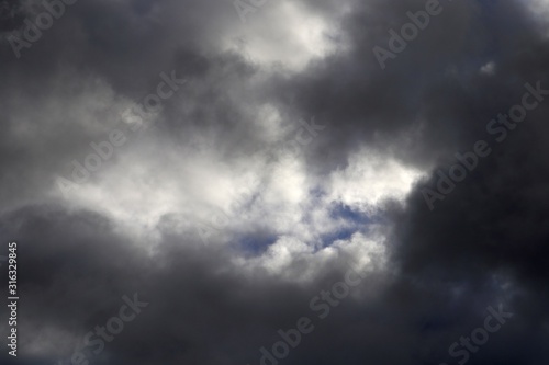 Dramatically sky with clouds
