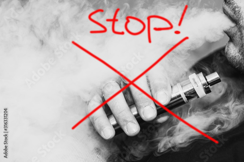 Canvas Print Ban electronic cigarettes