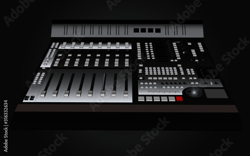 Dj music pult Vector - sound production