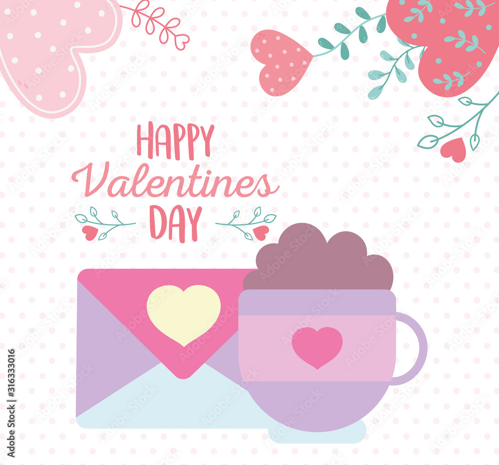 happy valentines day, cup chocolate envelope message heart romantic happy valentines day, cup chocolate envelope message heart romantic
