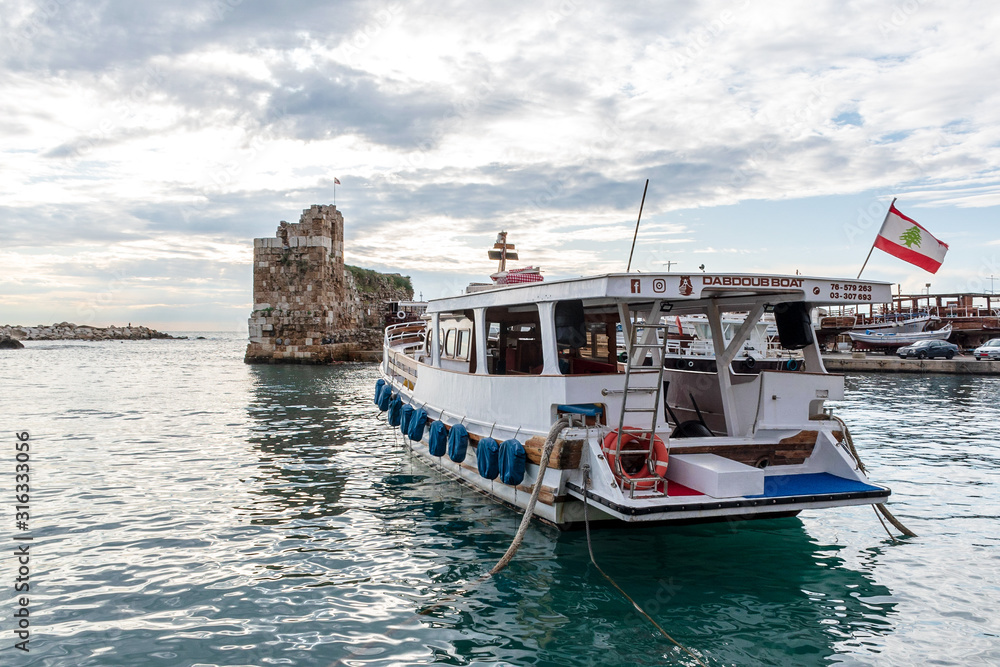 Fishing boat port Byblos