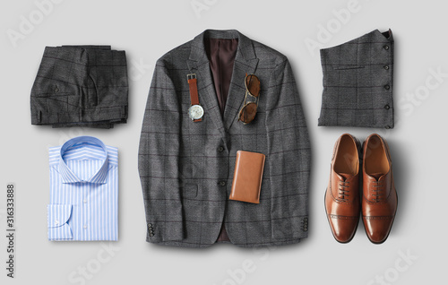 Concept on the topic of fashion and classic clothes