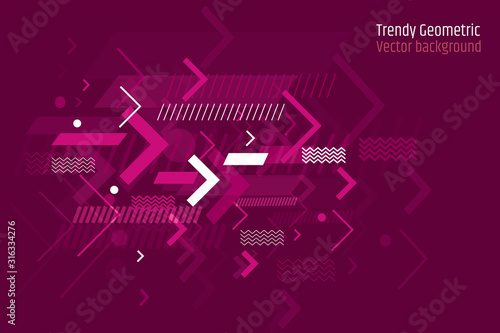 Trendy abstract geometric background