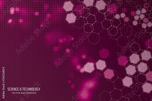 Hexagonal Medical background