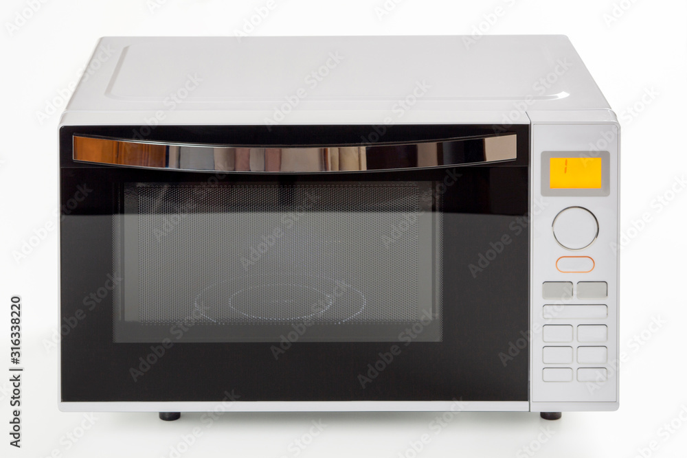 Fototapeta premium 扉が閉まった電子レンジ