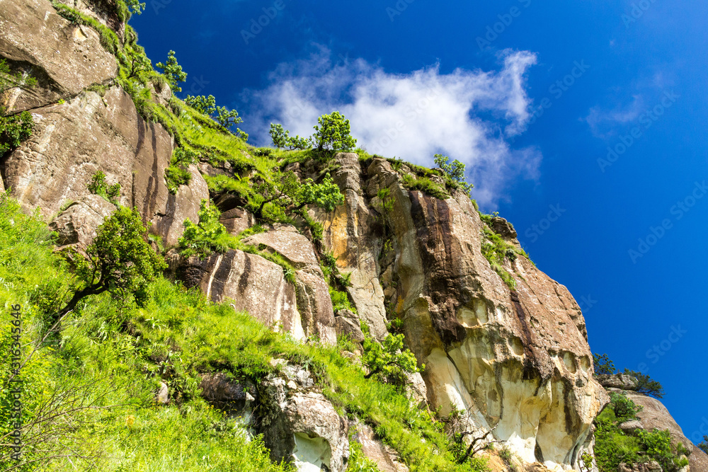 Rock formation called Sphinx, Drakensberg, Giants Castle Game Reserve, South Africa