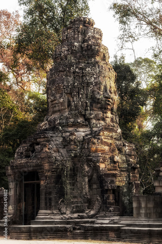 Ancient stone Angkor Wat Siem reap Cambodia.