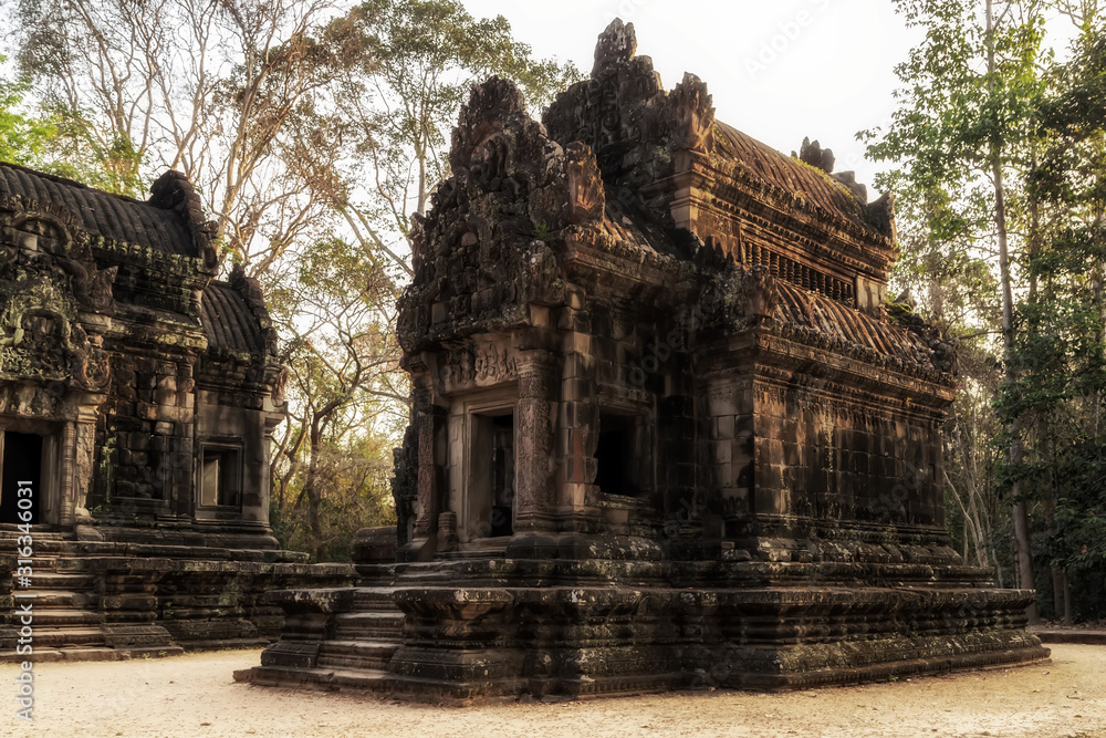 Ancient temple Angkor Wat complex Archaeological Park in Siem Reap Ancient temple Angkor Wat complex Archaeological Park in Siem Reap