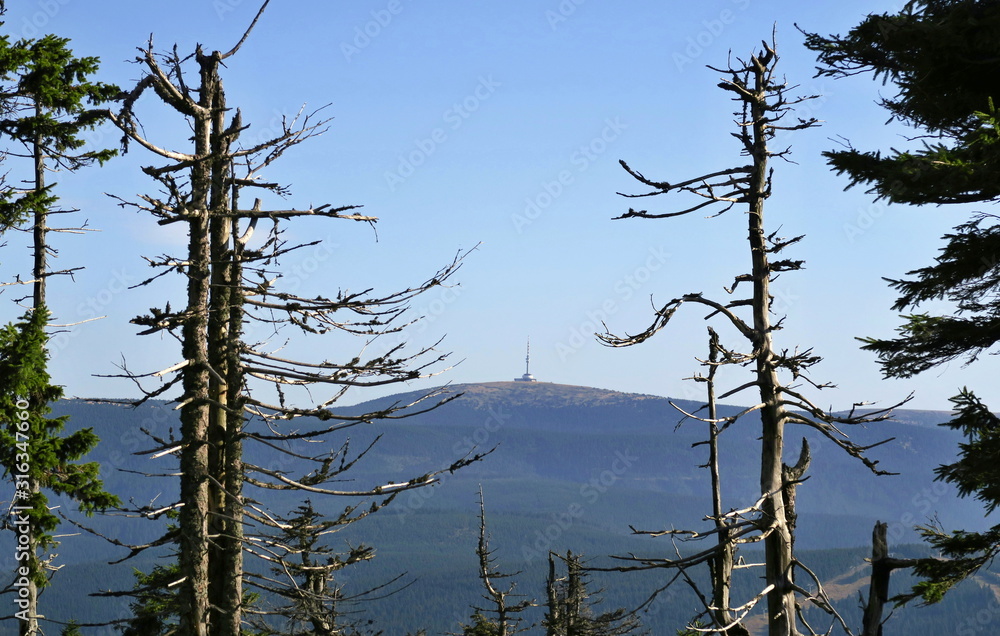 Praděd peak in Jeseníky mountains in the Czech Republic Praděd peak in Jeseníky mountains in the Czech Republic