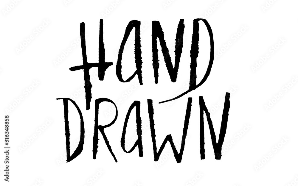 Black hand-drawn inscription isolated on white. Vector hand written in black ink lettering isolated on white. Raster traced grunge illustration. Black hand-drawn inscription isolated on white. Vector hand written in black ink lettering isolated on white. Raster traced grunge illustration.
