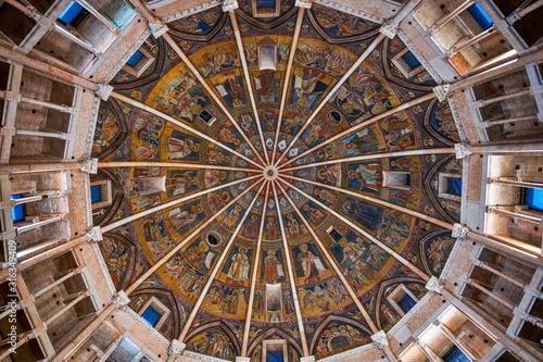 The dome of the Baptistery of Parma. Emilia Romagna, Italy, Europe. photo