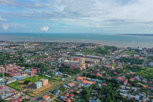 Partial part of development area and township in Tawau, Sabah, Malaysia, Borneo.