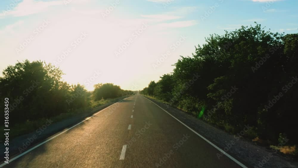 Fast flight over the asphalt road. View from above. 4k. Fast flight over the asphalt road. View from above. 4k.