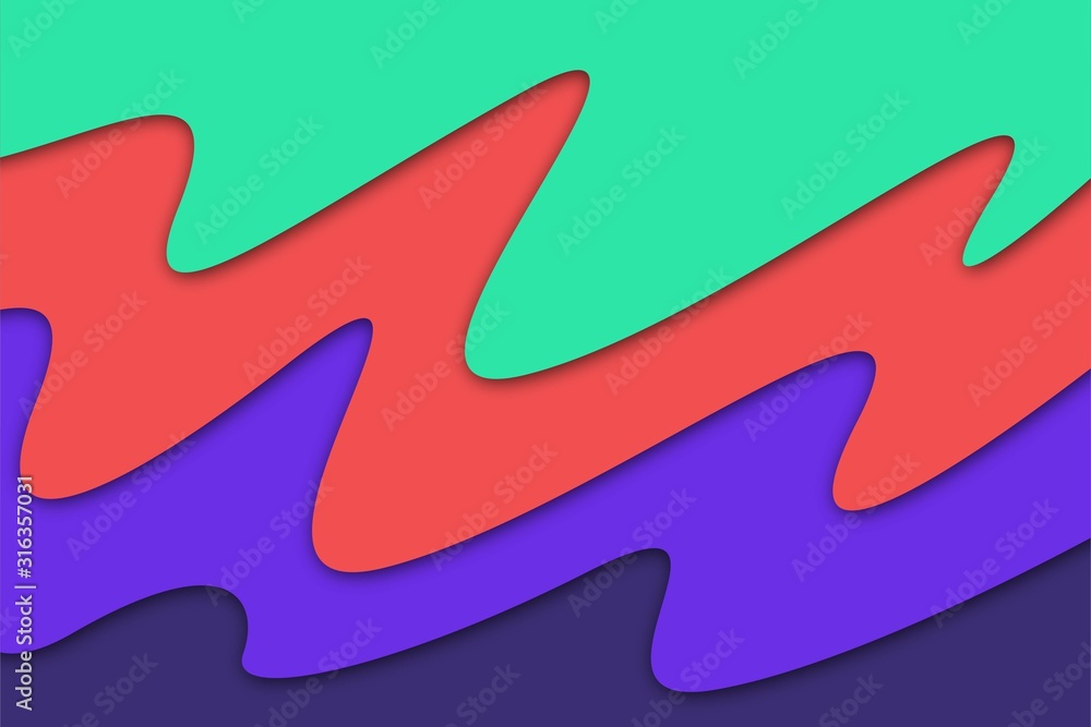 Abstract wave background with paper cut shapes, web banner design, discount card, promotion, flyer layout, ad, advertisement, printing media. Abstract wave background with paper cut shapes, web banner design, discount card, promotion, flyer layout, ad, advertisement, printing media.