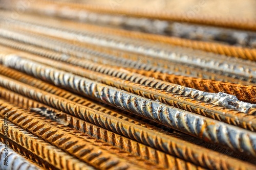 stack of metal steel pipes