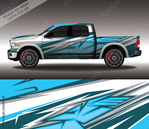 Car wrap decal design vector  custom livery race rally car vehicle sticker and tinting.