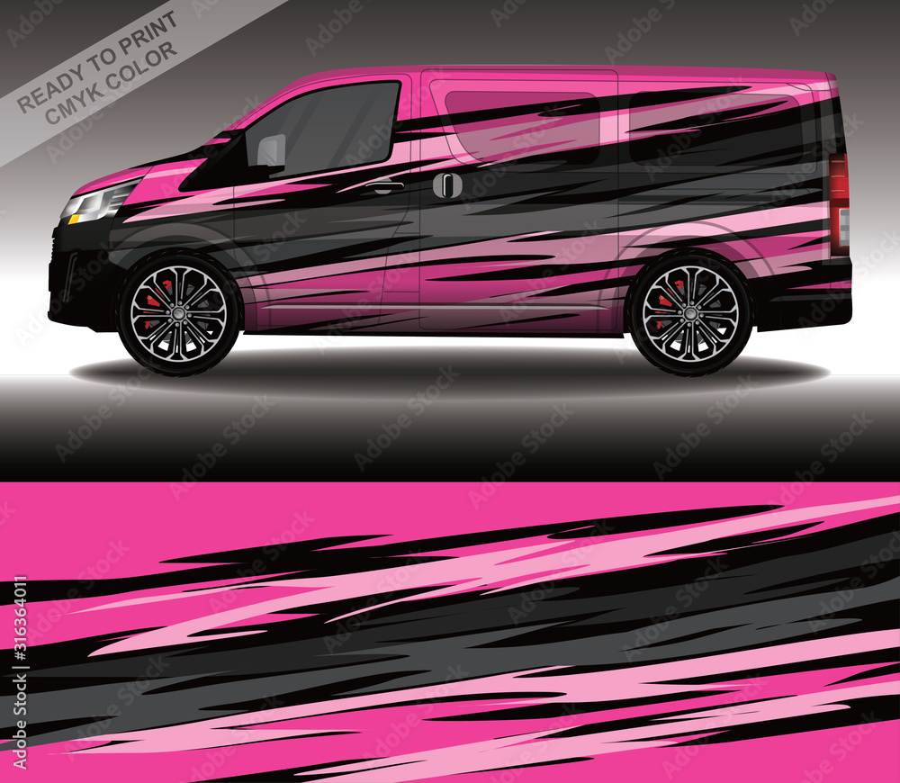 Car wrap decal design vector, custom livery race rally car vehicle sticker and tinting. Car wrap decal design vector, custom livery race rally car vehicle sticker and tinting.