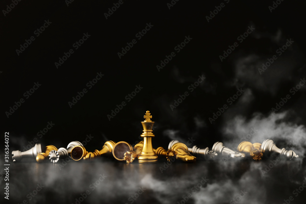 Image of chess game. Business, competition, strategy, leadership and success concept Image of chess game. Business, competition, strategy, leadership and success concept