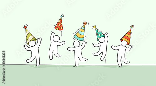 happy little people celebrate