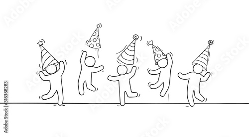 happy little people celebrate