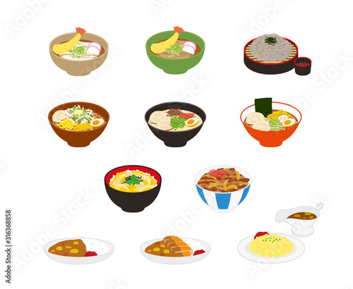 食べ物　セット　和食
