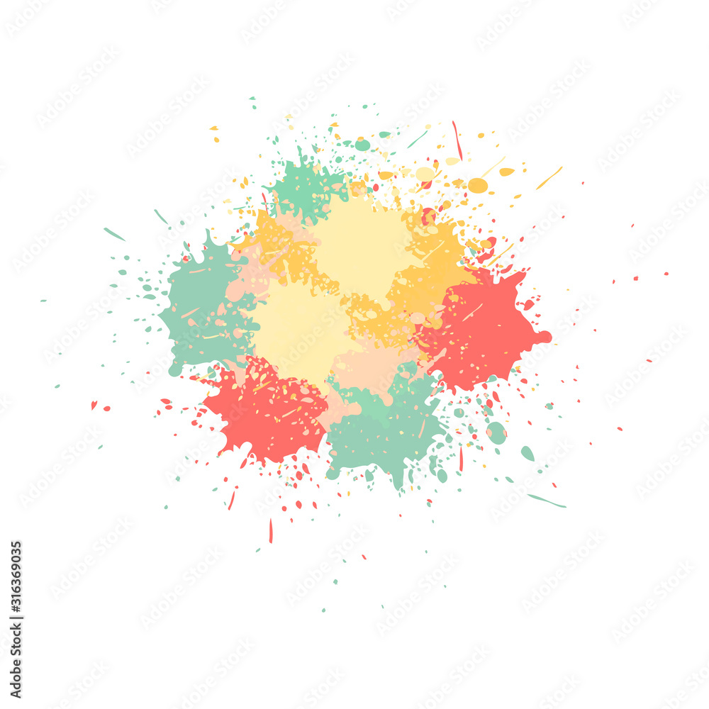 abstract vector paint color design background. illustration vector design