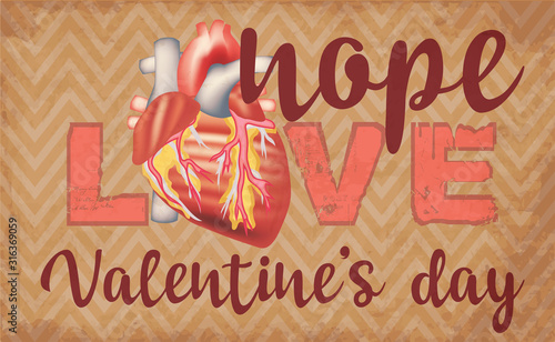 Anti Valentine's day greeting card, vector illustration