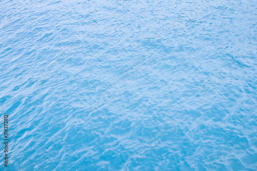 texture of blue water