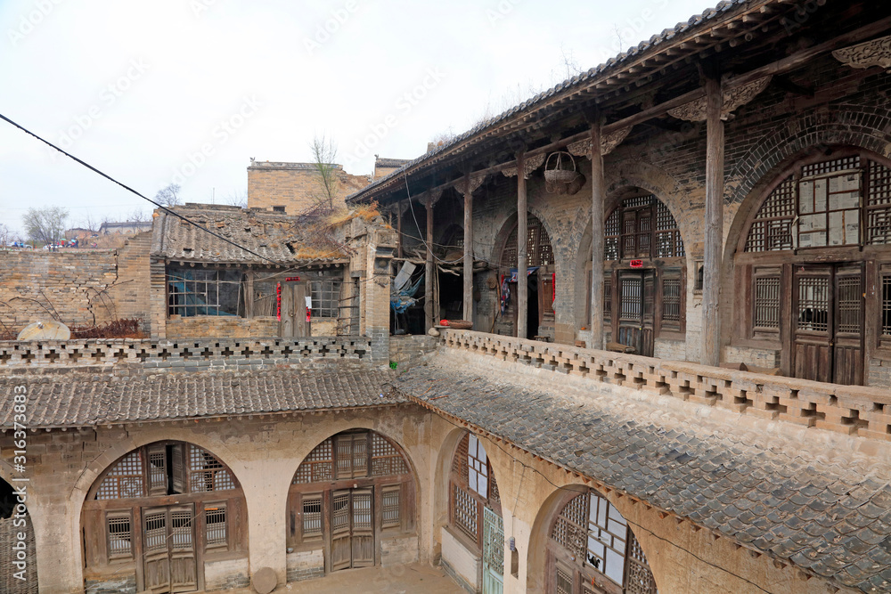 Shanxi Mountain Village Architectural Scenery in China