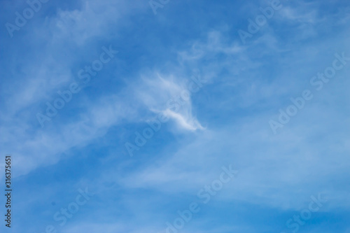 Beautiful white clouds in the sky.