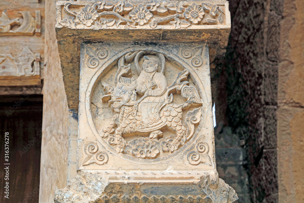 Chinese traditional brick carving