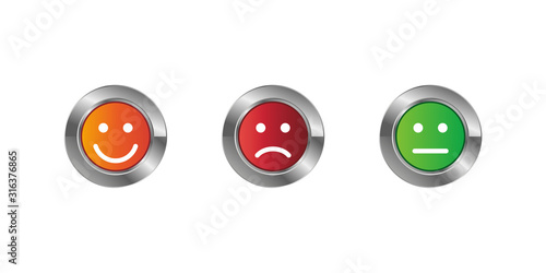 Emoticon icon set vector