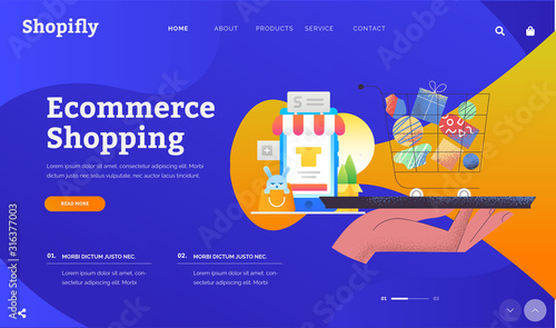 Shoplify AI and EPS Web Header for Ecommerce