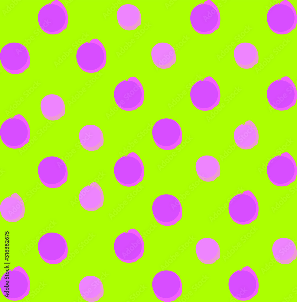 Trendy Fashion Color Polka Dot Pattern
