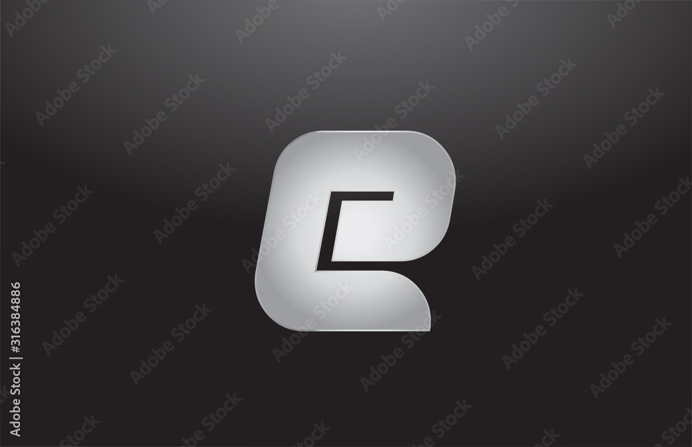 metal alphabet letter silver E grey logo business company design icon template metal alphabet letter silver E grey logo business company design icon template
