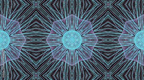 Round abstract geometric pattern. Mandala.