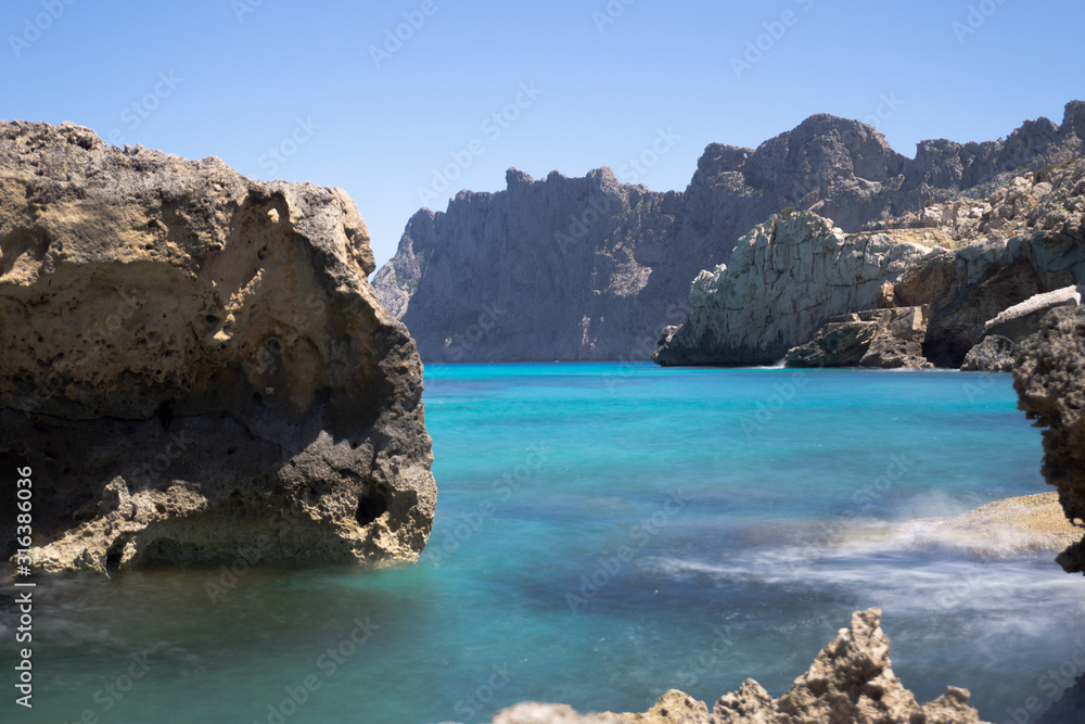 Beautiful Long Exposure of a rocky Coast Beautiful Long Exposure of a rocky Coast