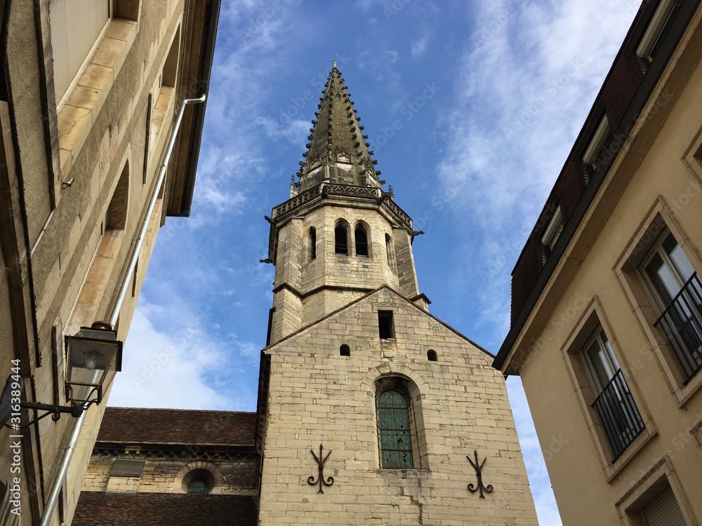 Dijon Cathedral, or at greater length the Cathedral of Saint Benignus of Dijon, is a Roman Catholic church located in the town of Dijon, Burgundy, France, and dedicated to Saint Benignus of Dijon.