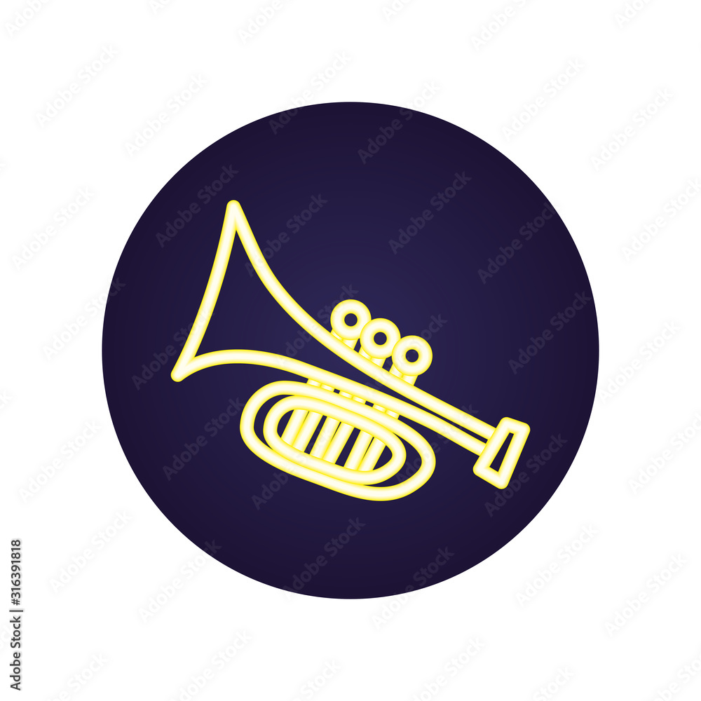 trumpet musical instrument isolated icon trumpet musical instrument isolated icon