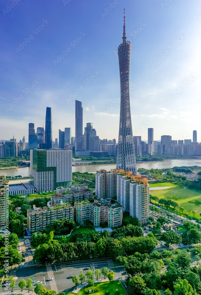 Obraz premium tower in downtown of Guangzhou China