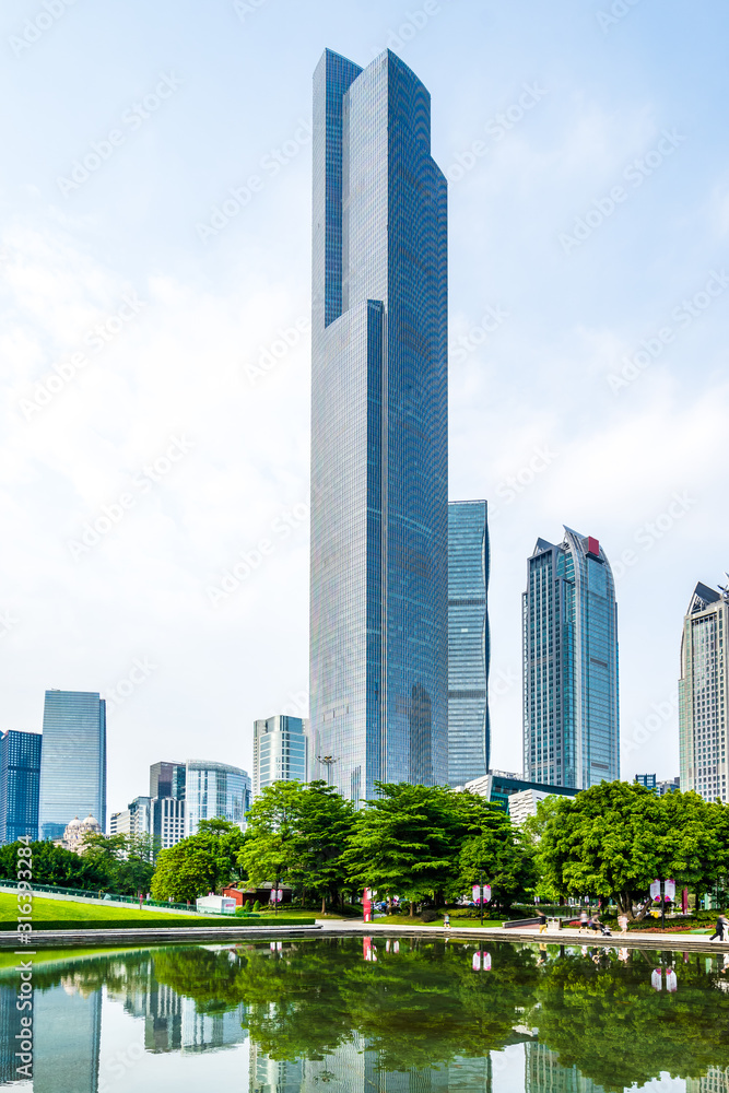 building in city of Guangzhou China