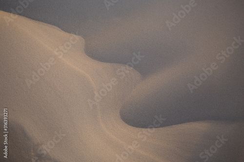 Obraz na płótnie Sand waves on sand dunes in the Slowinski National Park. Czolpino, Leba, Poland w salonie