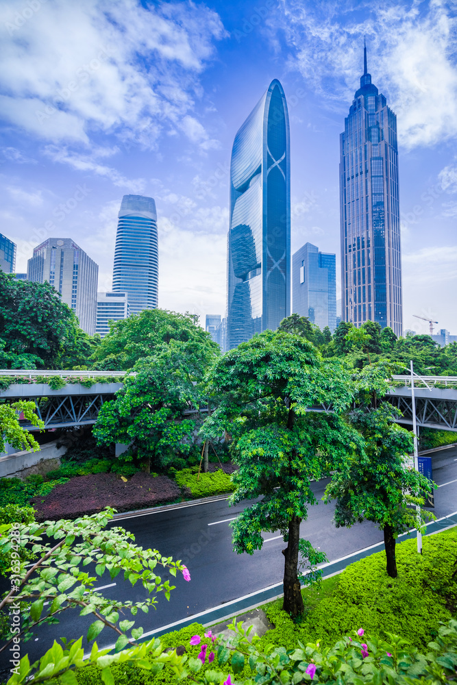 Fototapeta premium building in city of Guangzhou China