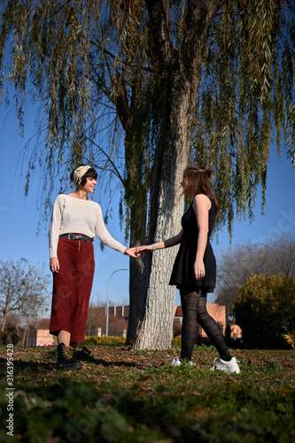 girls couple lesbian