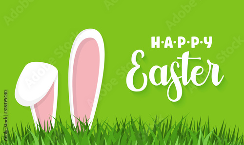 Easter rabbit, easter Bunny. Vector illustration.