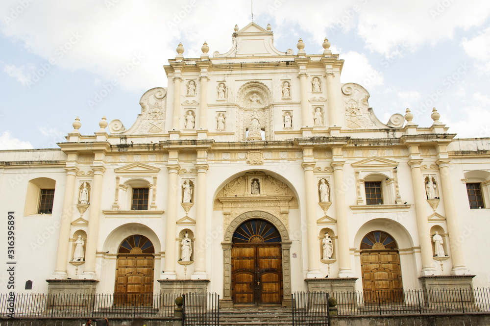 Entrance of the church of Antigua, Guatemala
